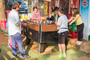 Table football, The Platia,Kardamili, May 2014